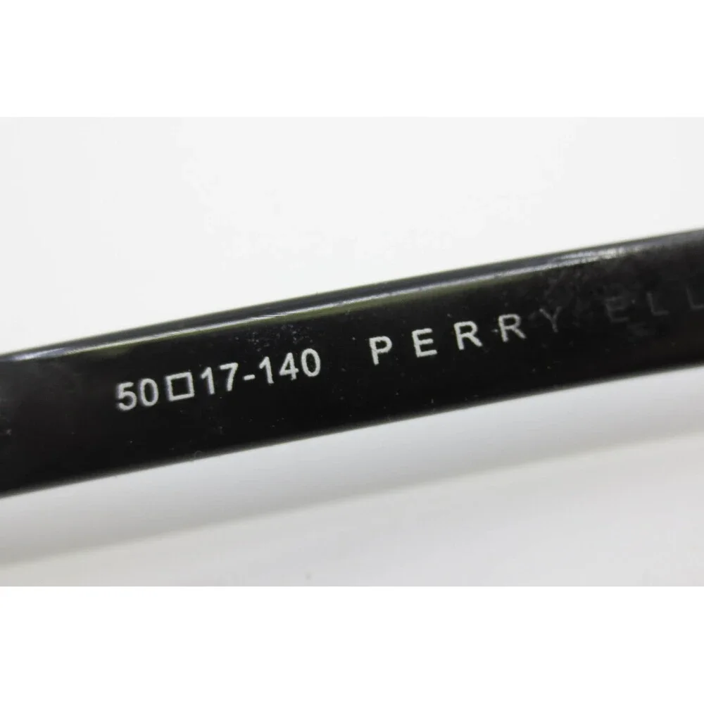 Perry Ellis PE 374-2 Black Wood Grain Square Eyeglass Frames 50-17-140